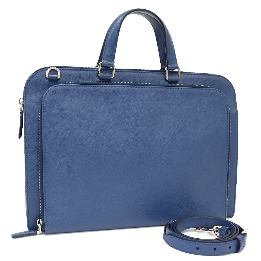 楽天市場】プラダ バッグ（カラーブルー）（ビジネスバッグ・ブリーフ