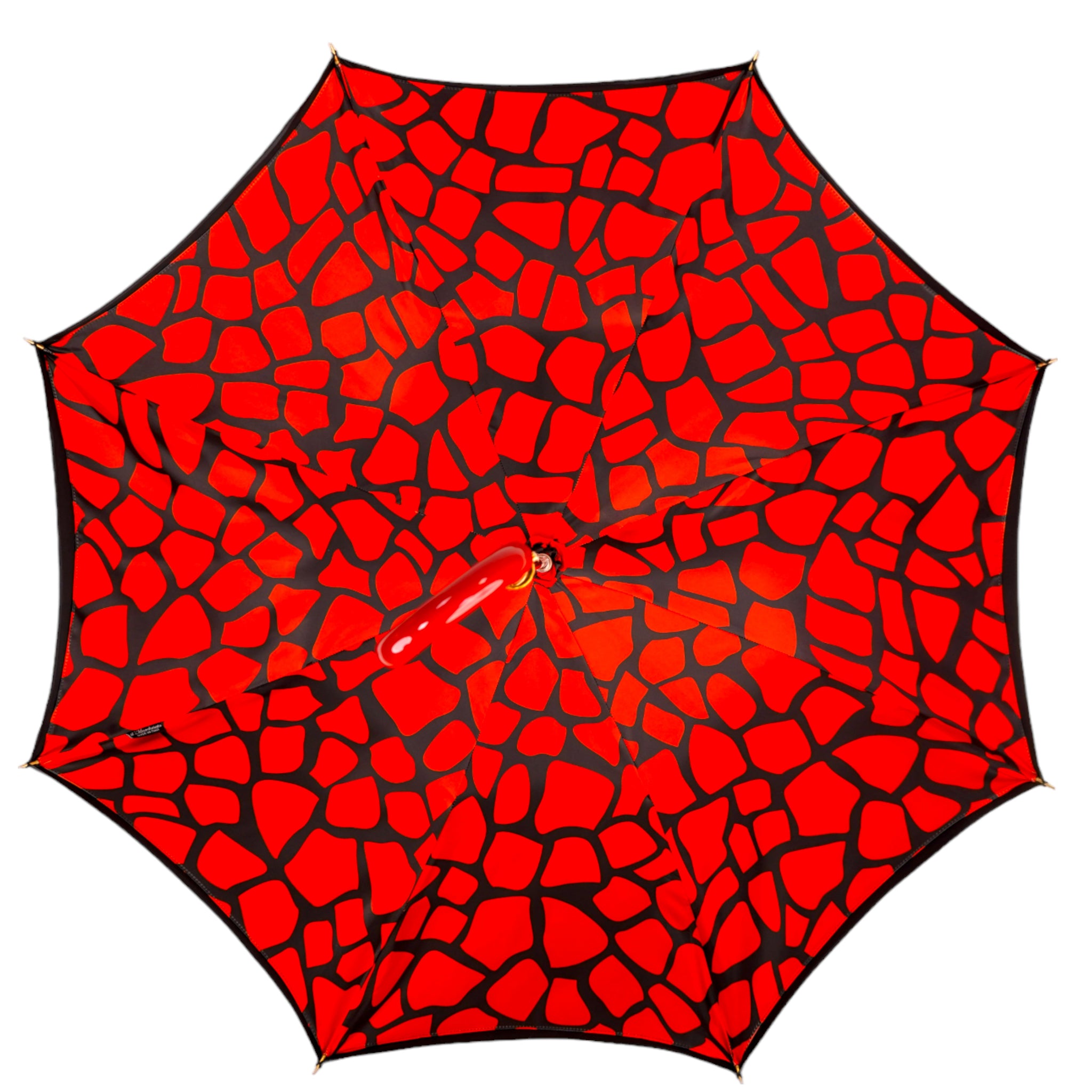 Stylish Black and Red Umbrella – ilMarchesato - Luxury Umbrellas