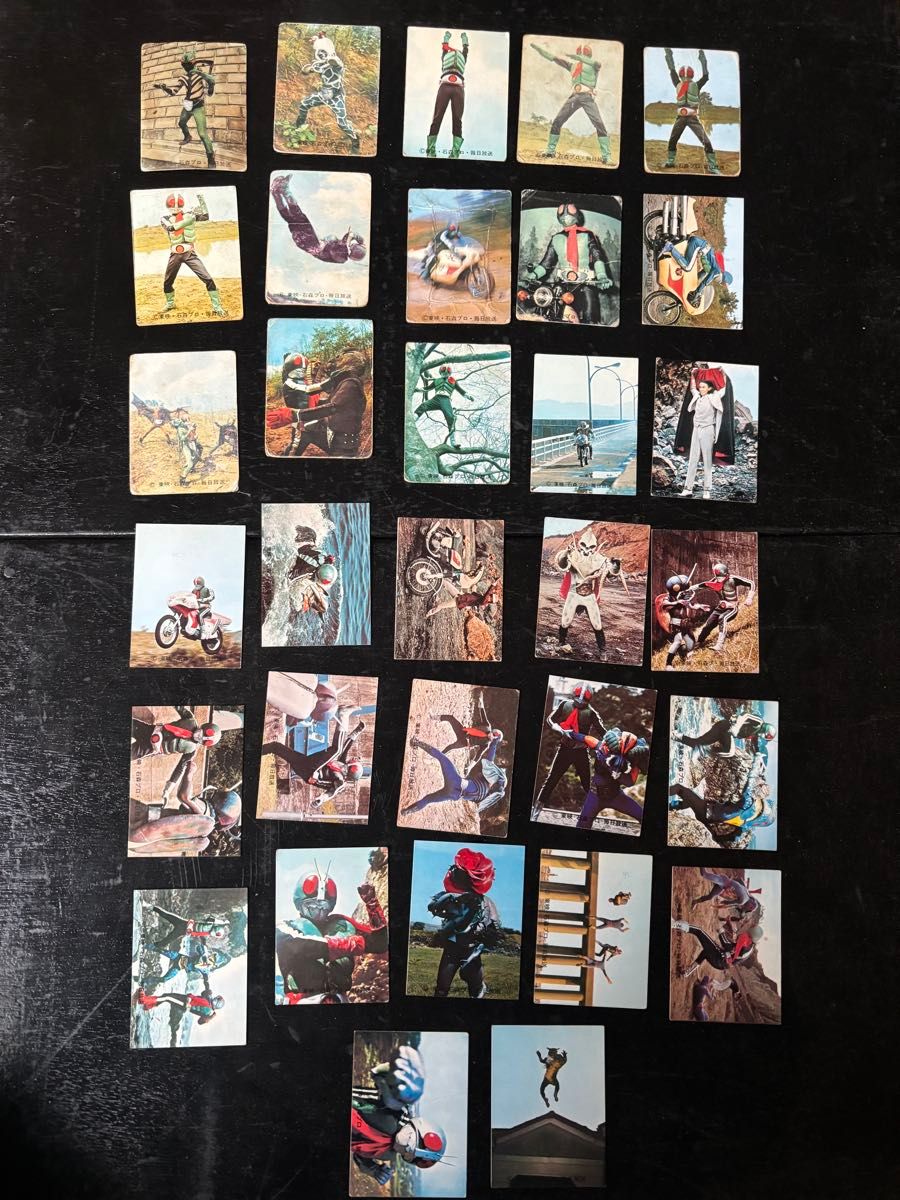 仮面ライダー カード アルバム セット 当時物 まとめ売り 旧カルビー