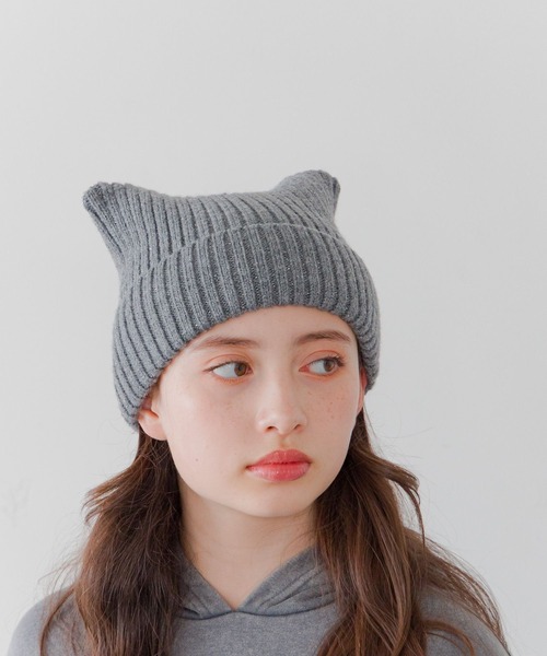 アクリル猫耳ワッチ/キッズ/288820（ニットキャップ/ビーニー