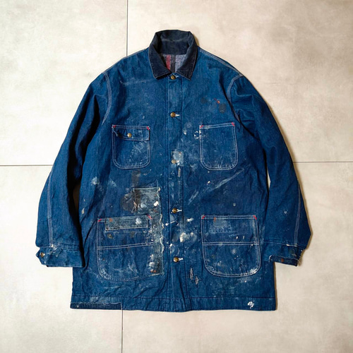 パッチワークリペア ビンテージ sears デニム カバーオール ジャケット