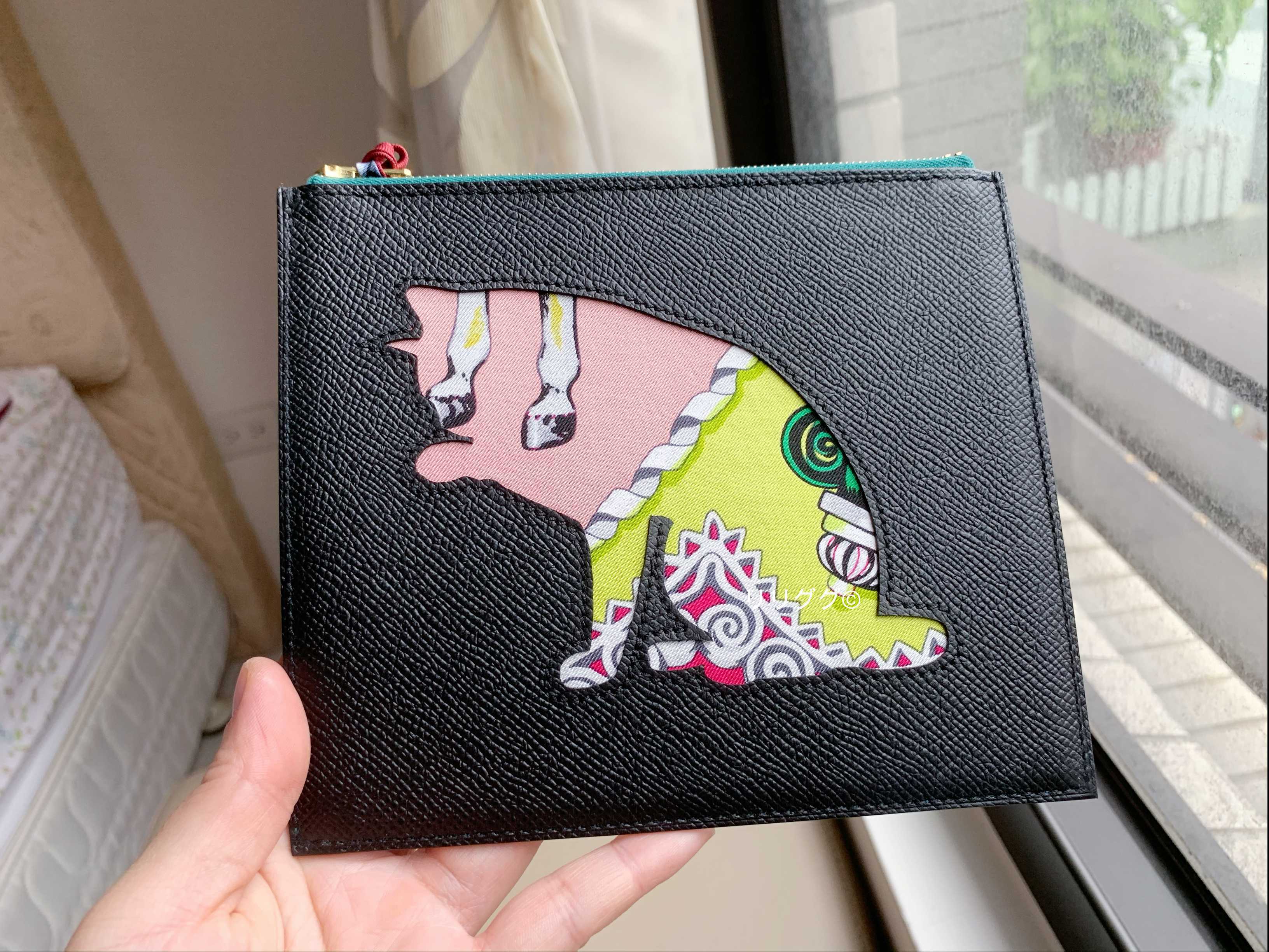 エルメス)プティアッシュ☆レザー ポーチ☆猫 (HERMES/ポーチ