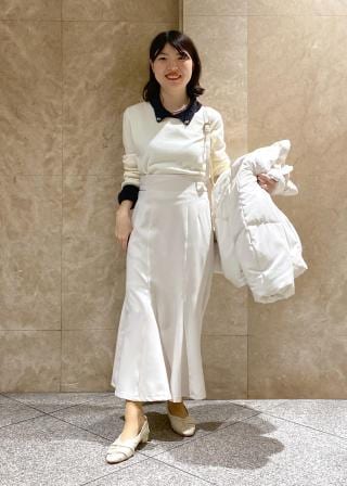 VIS(ビス) / ビジュー付きシャギーカラーニットトップス (トップス