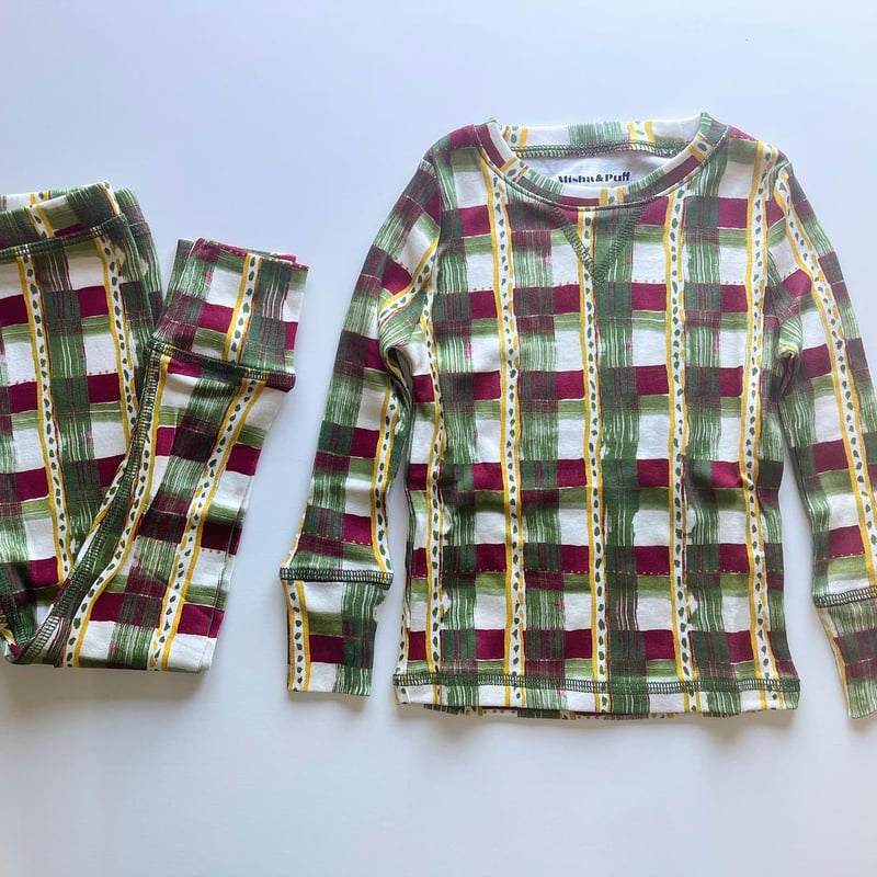 Misha&Puff】Pajama Set - MNPP1162-340 Leaf Wate