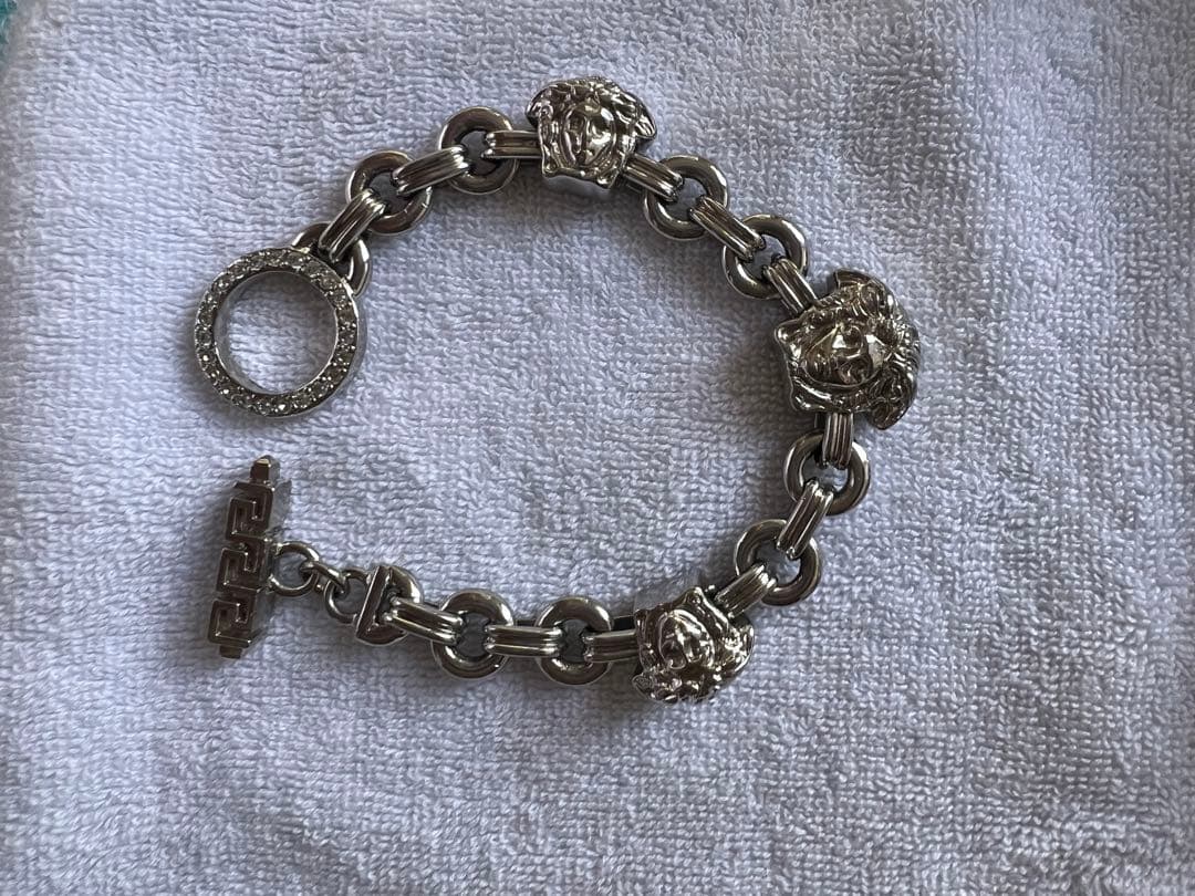 【値下げしました】VERSACE リンクチェーンブレスレット 値下げしました】VERSACE リンクチェーンブレスレット 値下げしました