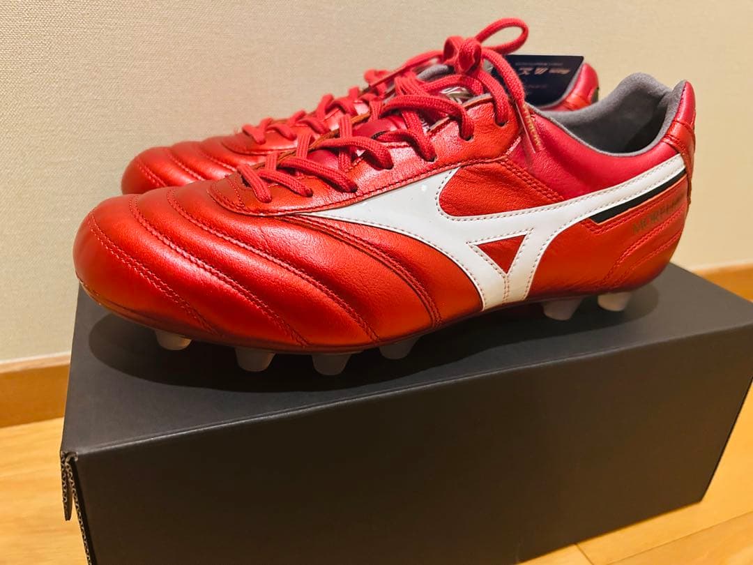月末お値下げミズノモレリア2 JAPAN 40周年　Ruby Red Pack ミズノ モレリア 2 JAPAN mizuno サッカースパイク シューズ 天然芝