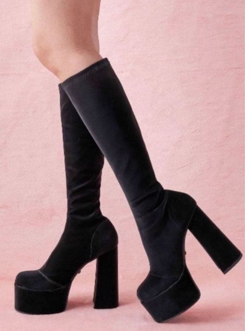 ダーリッチDarich スーパーストレッチレザーロングブーツ ダーリッチ Darich 23SSストレッチレザーロングブーツ （アイボリー